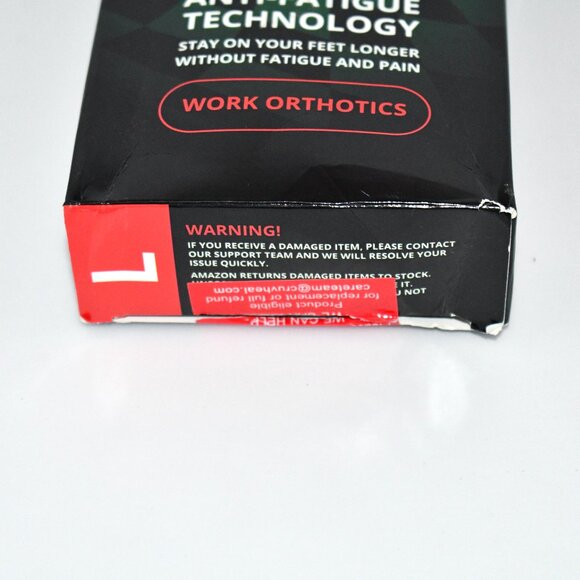 CRUVHEAL Work Orthotic Insoles - Anti Fatigue Medium Arch Support Shoe Inserts | - Picture 4 of 4